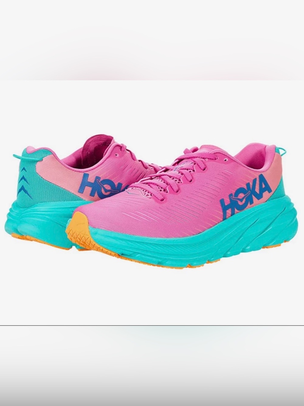 Hoka Women’s Rincon 3 Pink and Teal